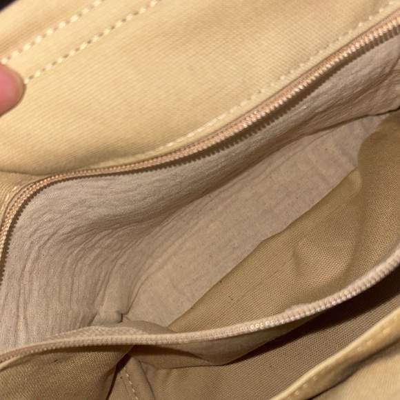 Longchamp Tan and Black Woven Tote - Picture 11 of 13